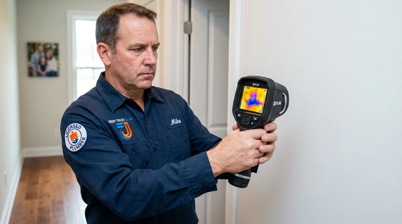Thermal imaging leak detection by Johns Plumbing LLC in Moss Beach